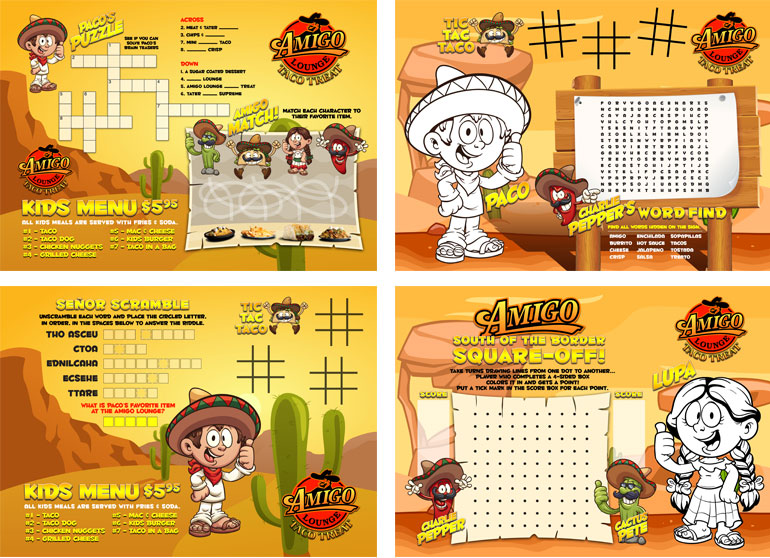 Amigo Lounge Kids Menu