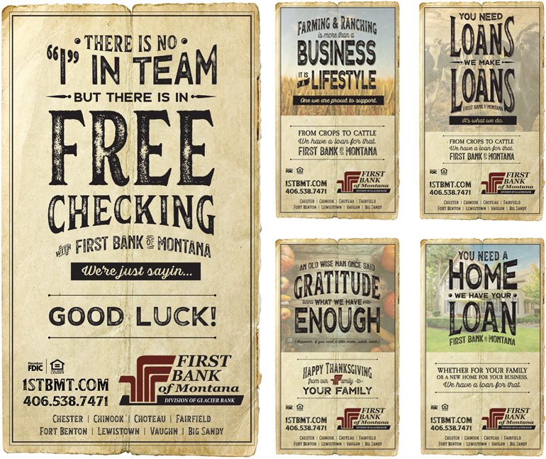 First Bank of Montana Print Ads