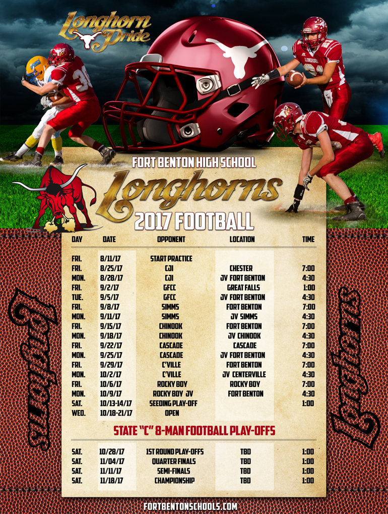 Fort Benton Football Poster