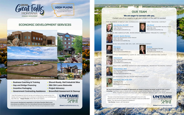Great Falls Development Authority Postcard
