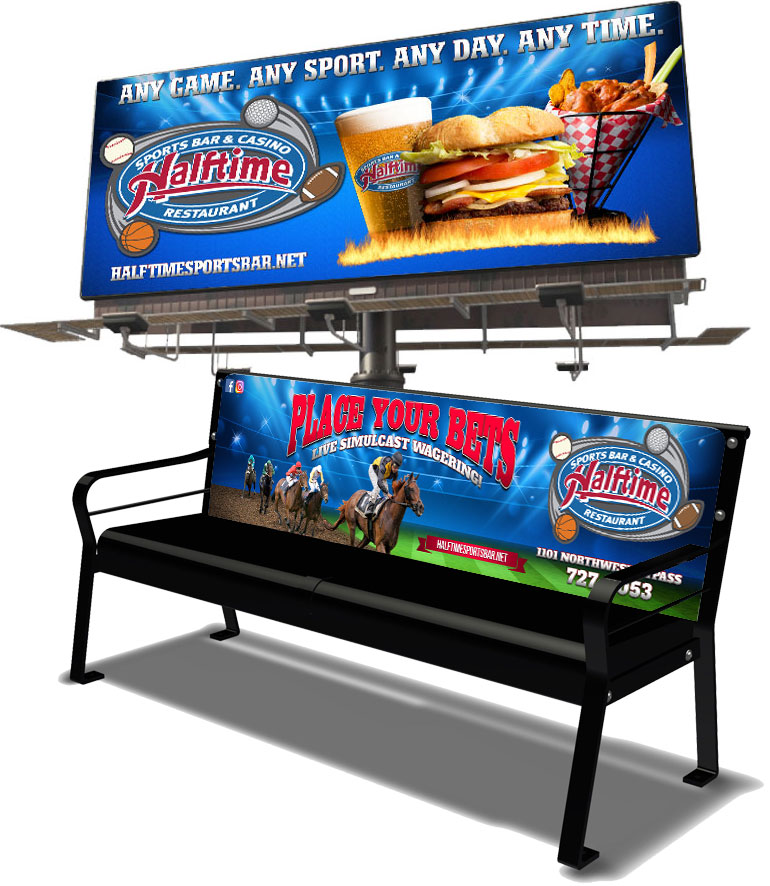 Halftime Sports Bar Billboard