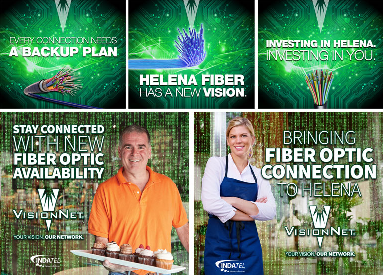 Vision Net Helena Fiber Print Ads